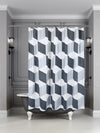 Siren Song Palazzo Shower Curtain - Metallic