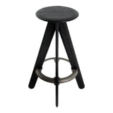 Tom Dixon Slab Bar Stool Black Stained Oak