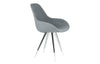 Kubikoff Angel Dimple Pop Chair Light Grey Eco Leather No Seat Pad 