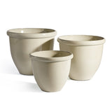 Napa Home & Garden Glazelite Garden Pots - Set of 3