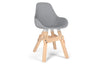 Kubikoff Icon Dimple Pop Chair Light Grey Eco Leather No Seat Pad 