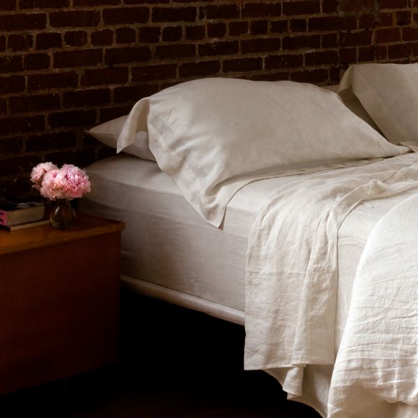 Huddleson Pure Italian Linen Fitted Sheet