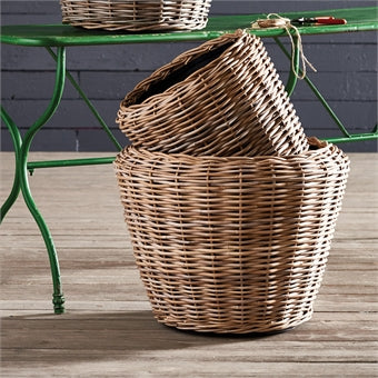 Napa Home & Garden Woven Dry Basket Planter
