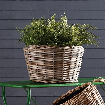 Napa Home & Garden Woven Dry Basket Planter
