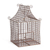 Napa Home & Garden Weathered Metal Wire Bird Cage