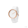 Picto 40mm White - Polished Rose Gold 