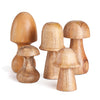 Napa Home & Garden Wood Mushroom - Set of 5