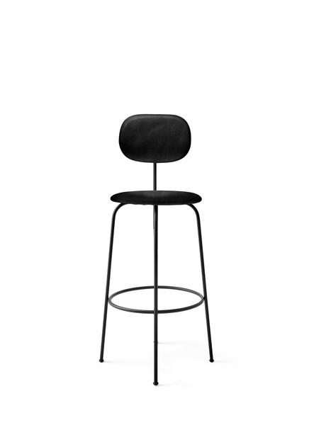 Menu Afteroom Plus Chair - Bar Stool Seat & Back Black Dakar Leather 0250 