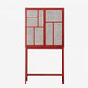 Design House Stockholm Air Cabinet Red / Cane 