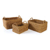 Napa Home & Garden Seagrass Rectangular Baskets - Set of 3