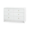 Villa & House Bryant Linen Extra Large 6-Drawer Dresser