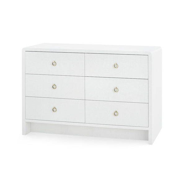 Villa & House Bryant Linen Extra Large 6-Drawer Dresser