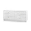 Villa & House Bryant Linen Extra Wide Large 6-Drawer Dresser