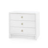 Villa & House Bryant Linen 3-Drawer Side Table