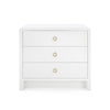 Villa & House Bryant Linen 3-Drawer Side Table