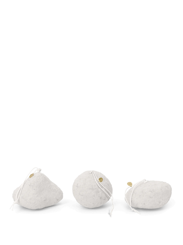 Ferm Living Snowball Ornaments - Set of 3