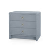 Villa & House Bryant Linen 3-Drawer Side Table