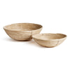 Napa Home & Garden Cane Rattan Low Bowl - Set of 2