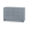 Villa & House Bryant Linen Extra Large 6-Drawer Dresser