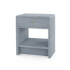 Villa & House Benjamin Linen 1-Drawer Side Table