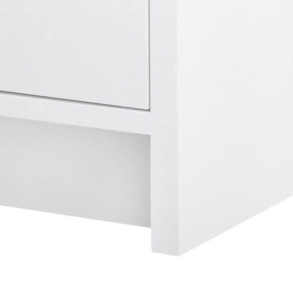 Villa & House Bryant Linen 3-Drawer Side Table