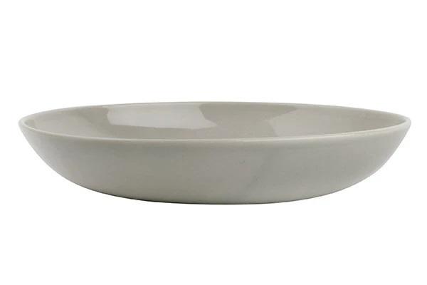 Canvas Home Shell Bisque Pasta Bowl - Set of 4 Grey 
