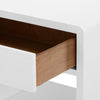 Villa & House Benjamin Linen 1-Drawer Side Table
