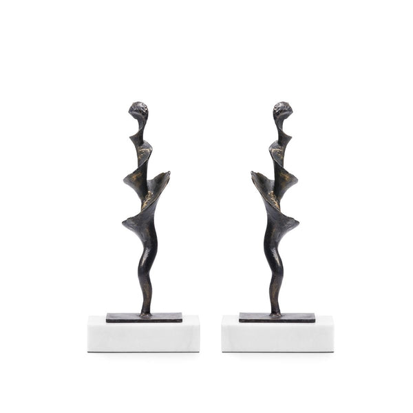 Villa & House Spiral Small Statue - Set of 2