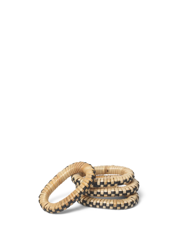 Ferm Living Weave Napkin Rings - Set of 4