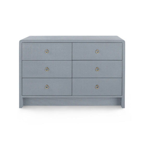 Villa & House Bryant Linen Extra Large 6-Drawer Dresser