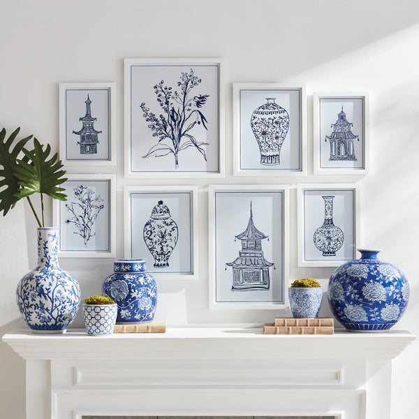Napa Home & Garden Chinoiserie Gallery - Set of 8