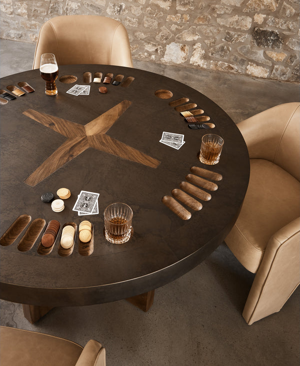 Four Hands Poker Table