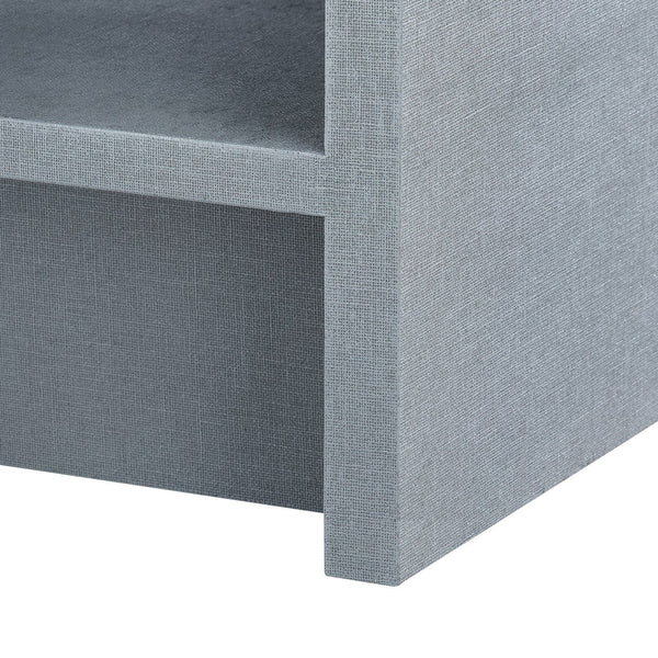 Villa & House Benjamin Linen 1-Drawer Side Table