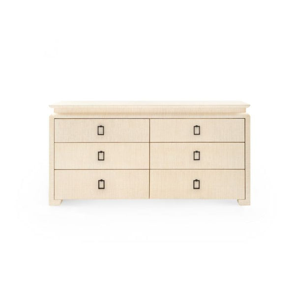 Villa & House Elina Extra Large 6-Drawer Dresser