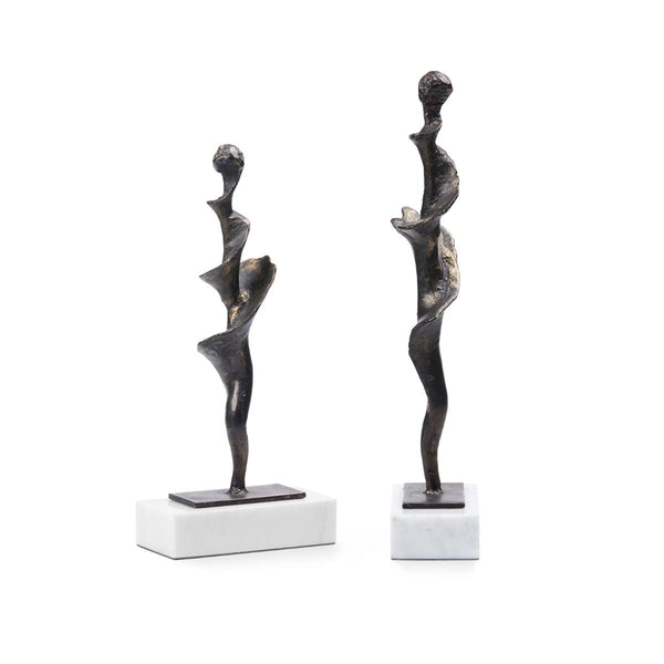 Villa & House Spiral Small Statue - Set of 2