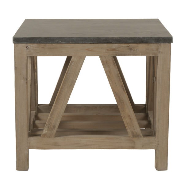 Essentials For Living Blue Stone End Table