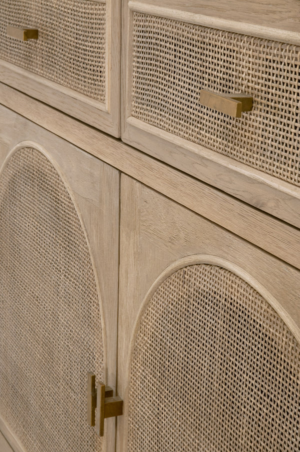 Essentials For Living Cane Media Cabinet