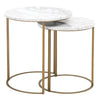 Essentials For Living Carrera Round Nesting Accent Table