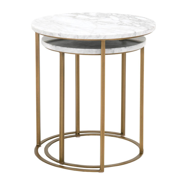 Essentials For Living Carrera Round Nesting Accent Table