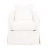 Essentials For Living Faye Slipcover Swivel Club Chair