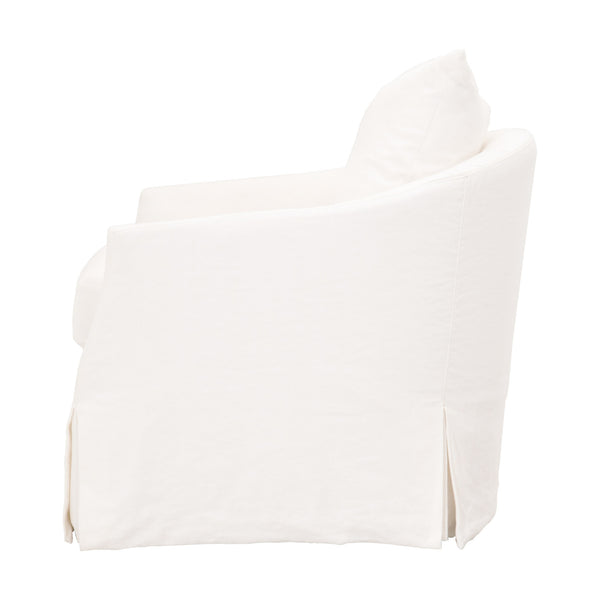 Essentials For Living Faye Slipcover Swivel Club Chair