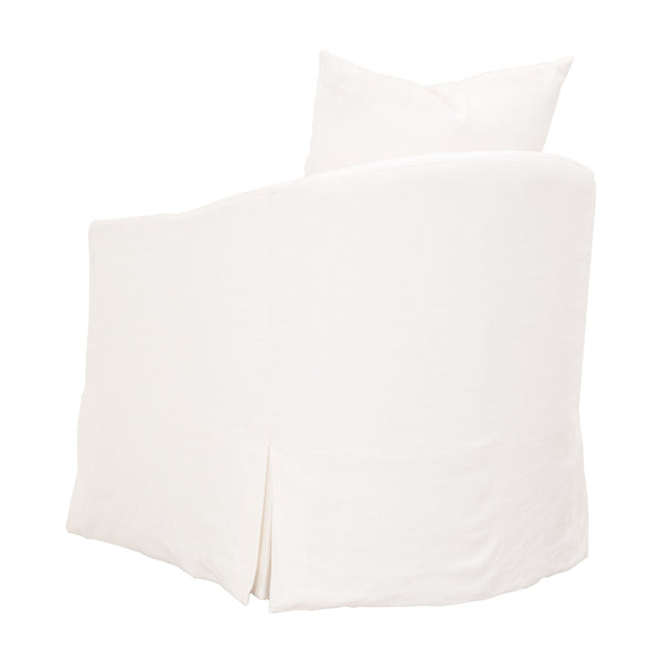Essentials For Living Faye Slipcover Swivel Club Chair
