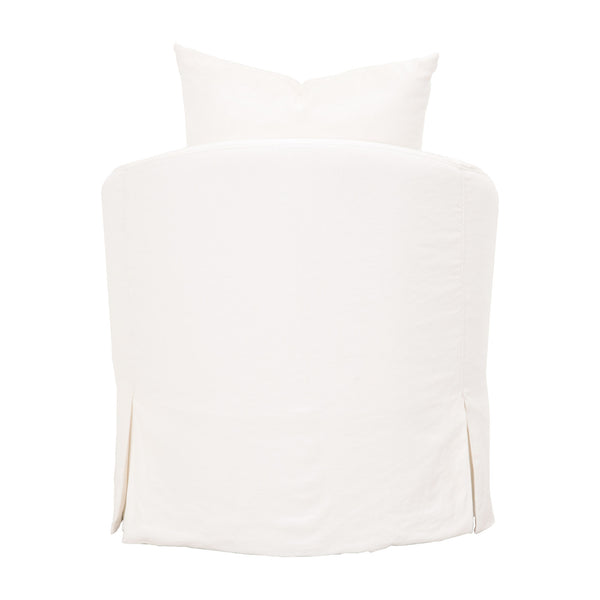 Essentials For Living Faye Slipcover Swivel Club Chair