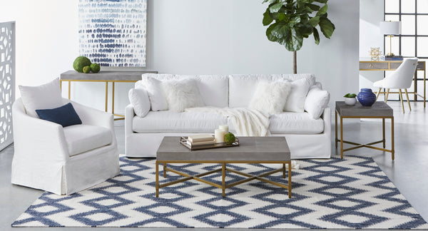 Essentials For Living Faye Slipcover Swivel Club Chair