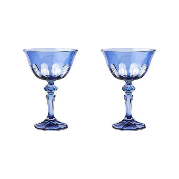 Sir - Madam Rialto Glass Coupe - Set of 2 - Thistle - SALE
