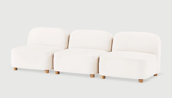 GUS Modern Circuit Modular 3-Pc Armless Sofa