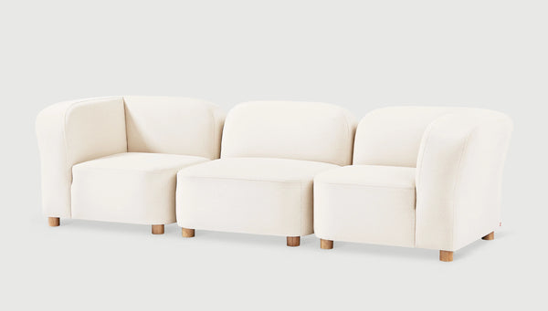 GUS Modern Circuit Modular 3-Pc Armless Sofa