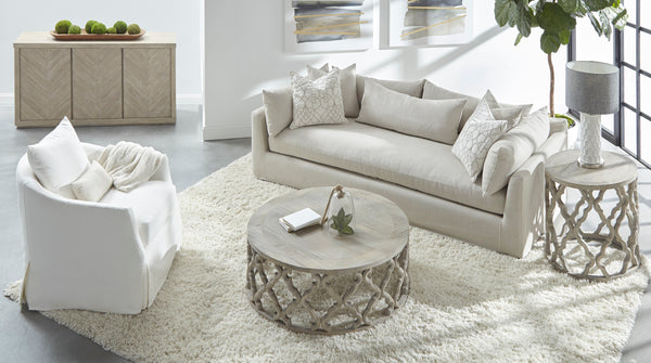 Essentials For Living Haven 96” Lounge Slipcover Sofa