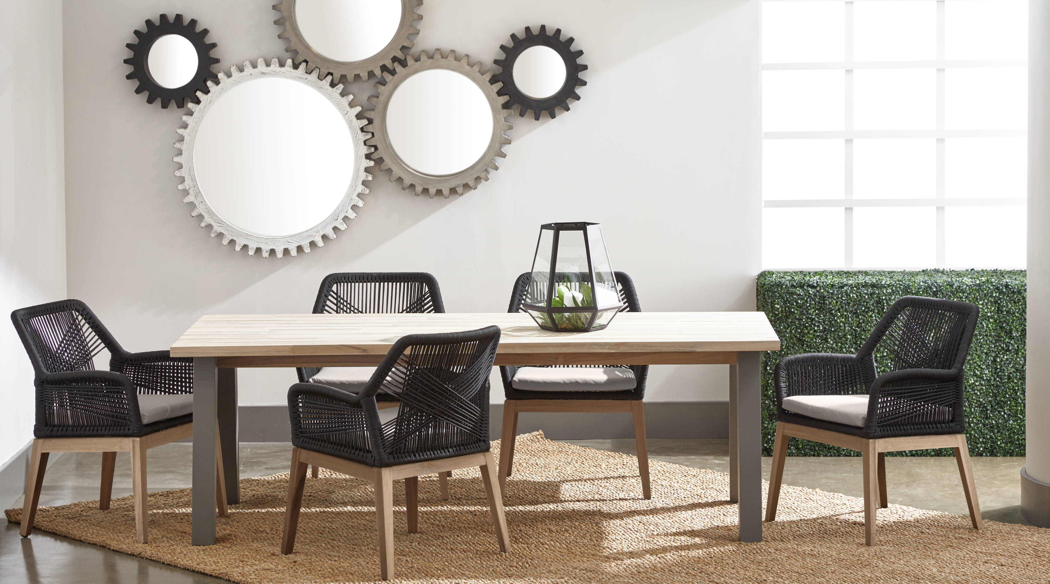Black rope dining new arrivals chairs