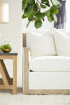 Essentials For Living Manhattan 85” Wood Trim Sofa